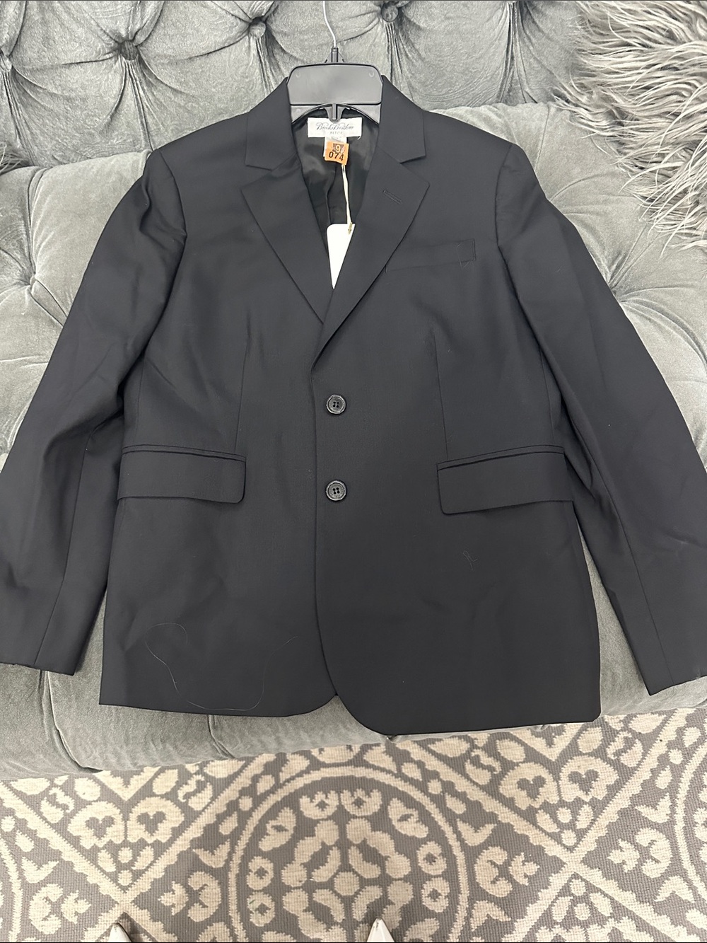 Brooks Brothers Black Two-Button Sport Coat